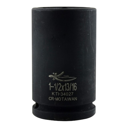 K-Tool International 3/4" Drive Impact Socket black oxide, Hex Budd Wheel Impact Socket KTI-34027